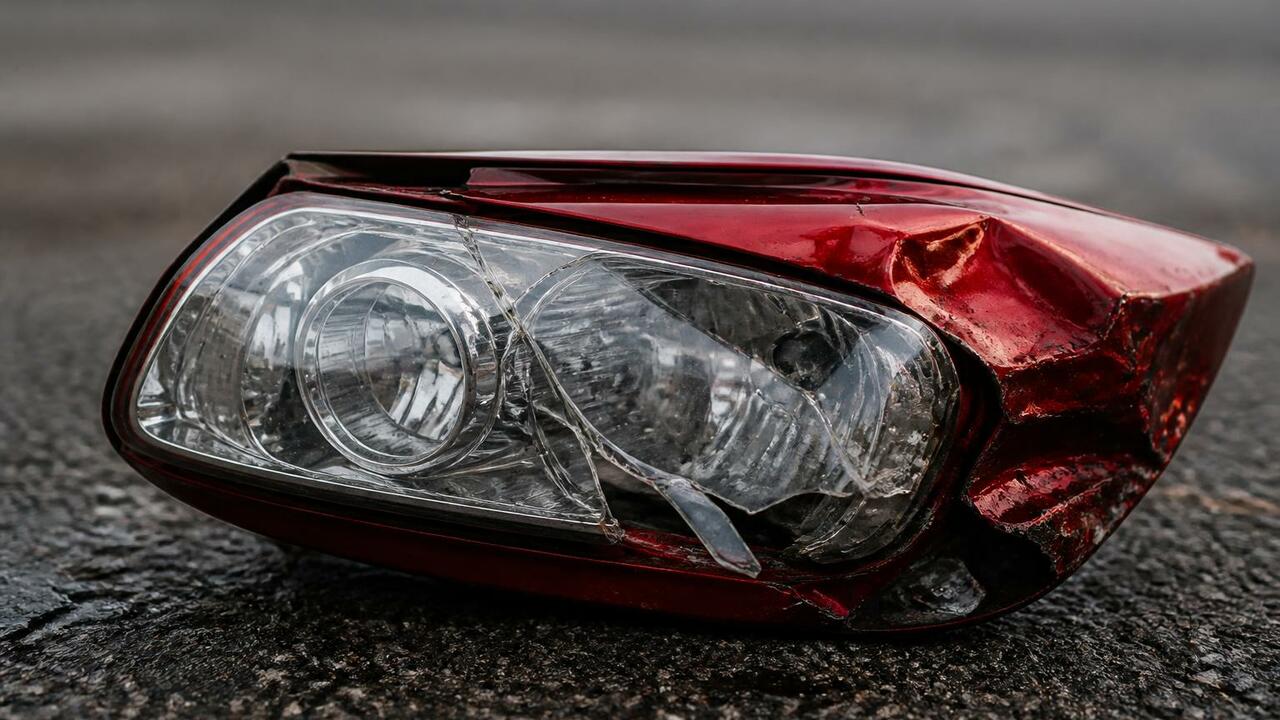 Утром в центре Казани Skoda врезалась в столб и...